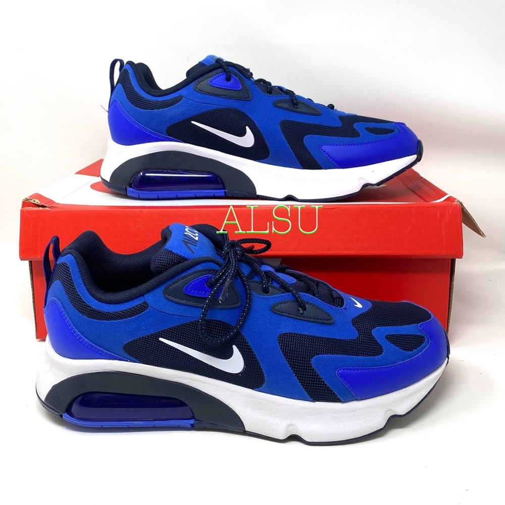 Nike Air Max 200 Racer Blue White Men’s Sneakers - Picture 2 of 10